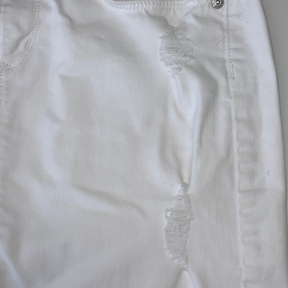 EUC Set of 3 Loft denim mini skirts  1-white distr 1- acid blue 1-khaki ALL sz 4 - Picture 8 of 16